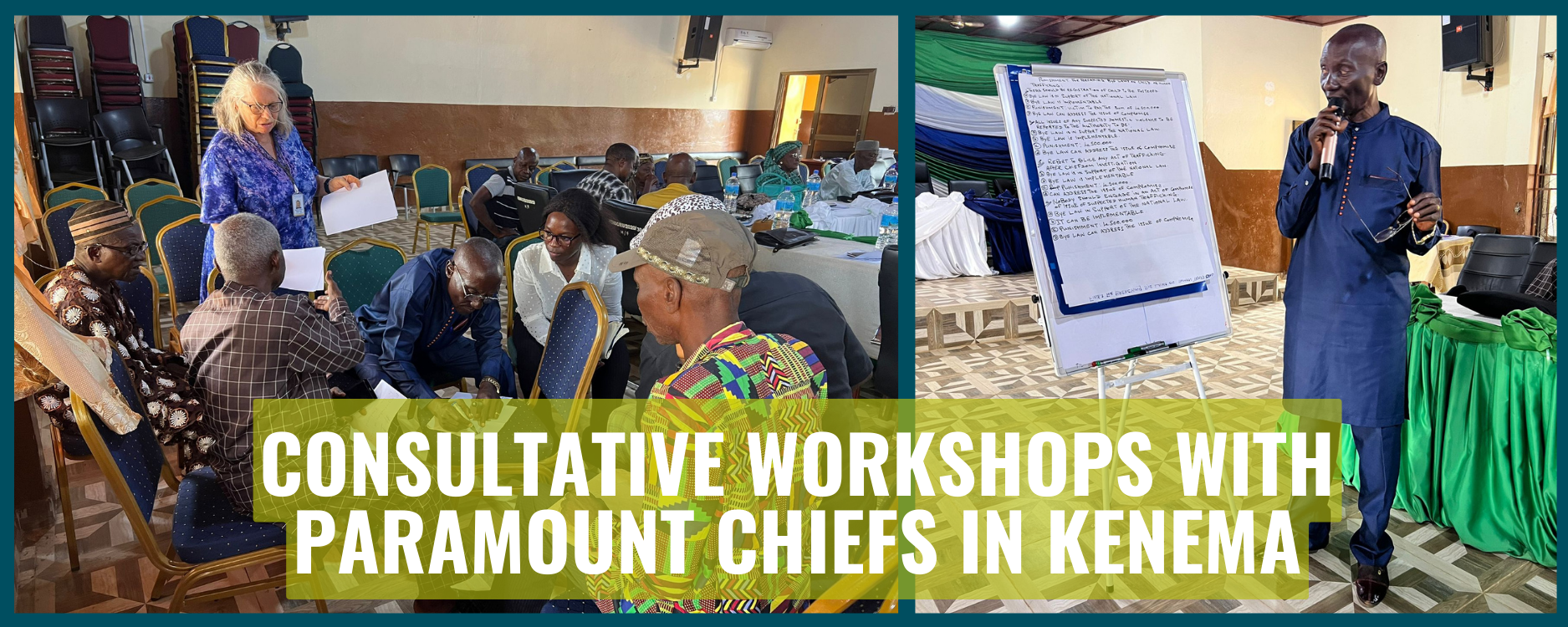 paramount chiefs workshops